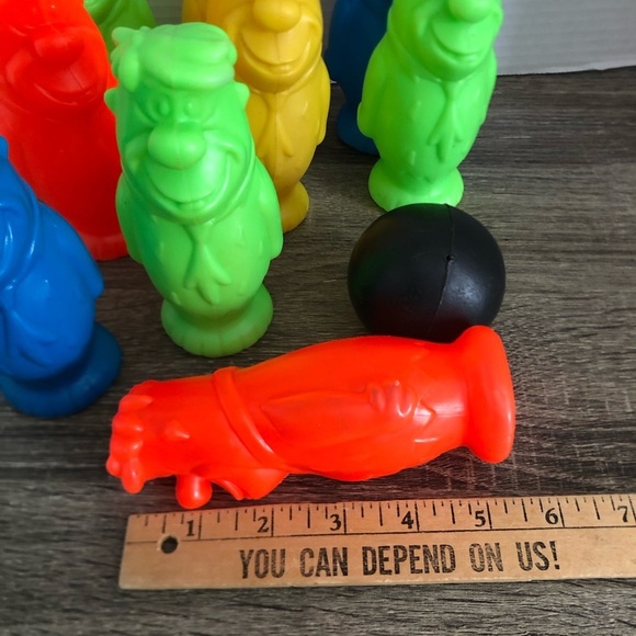 Vtg 1976 Fred Flintstone Bowling Set -Rare - Picture 11 of 13